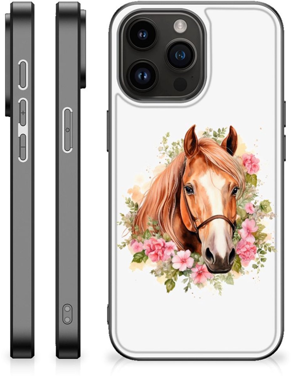 Dierenprint Telefoonhoesje voor iPhone 15 Pro Max Paard