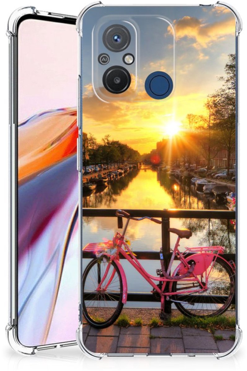 Xiaomi Redmi 12C Telefoonhoesje met valbescherming Amsterdamse Grachten
