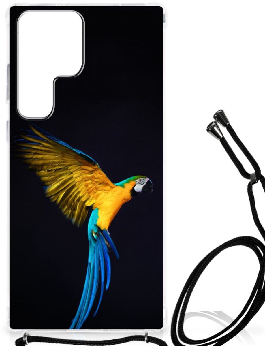 Samsung Galaxy S23 Ultra Case Anti-shock Papegaai