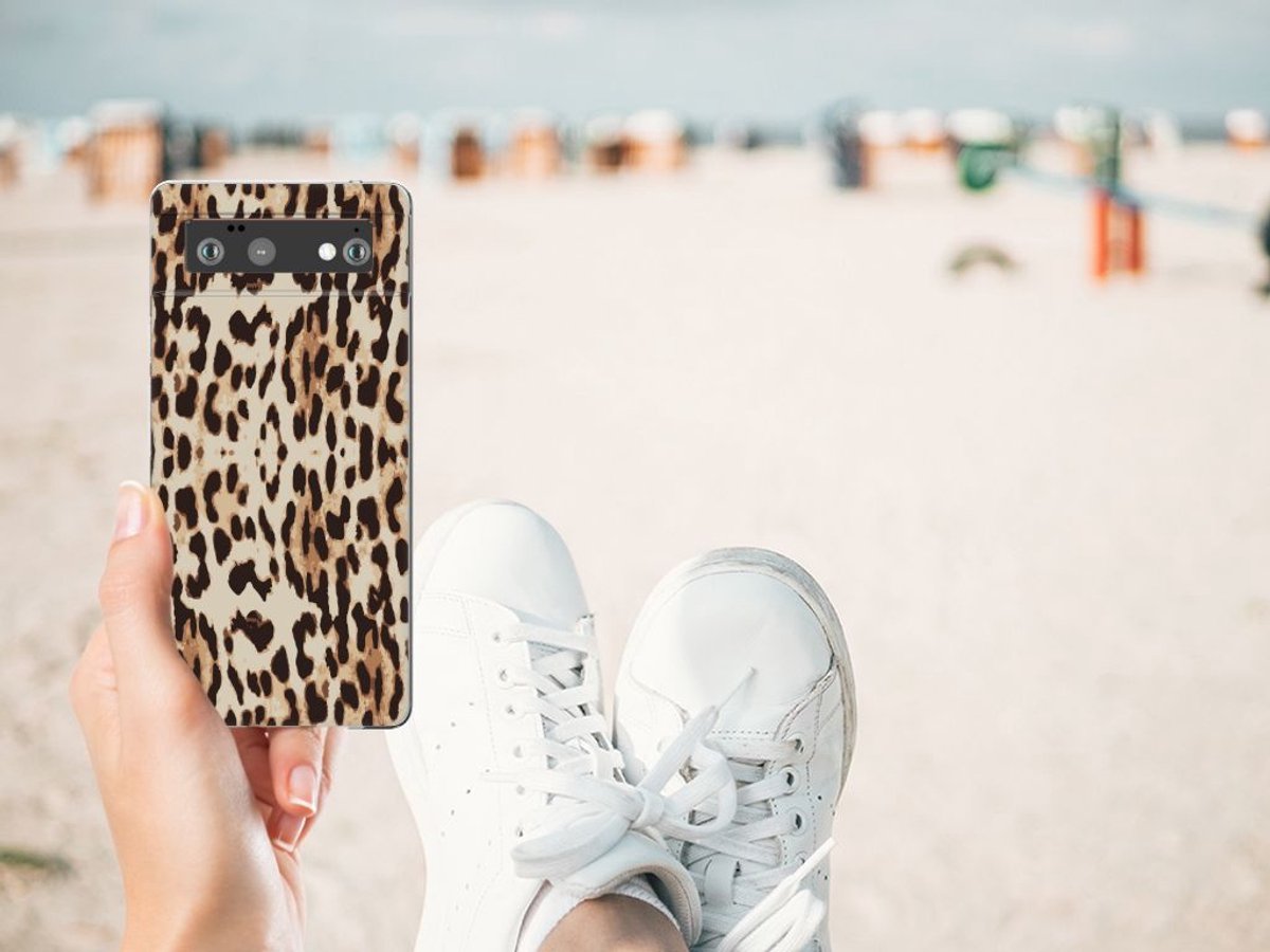 Google Pixel 6 TPU Hoesje Leopard