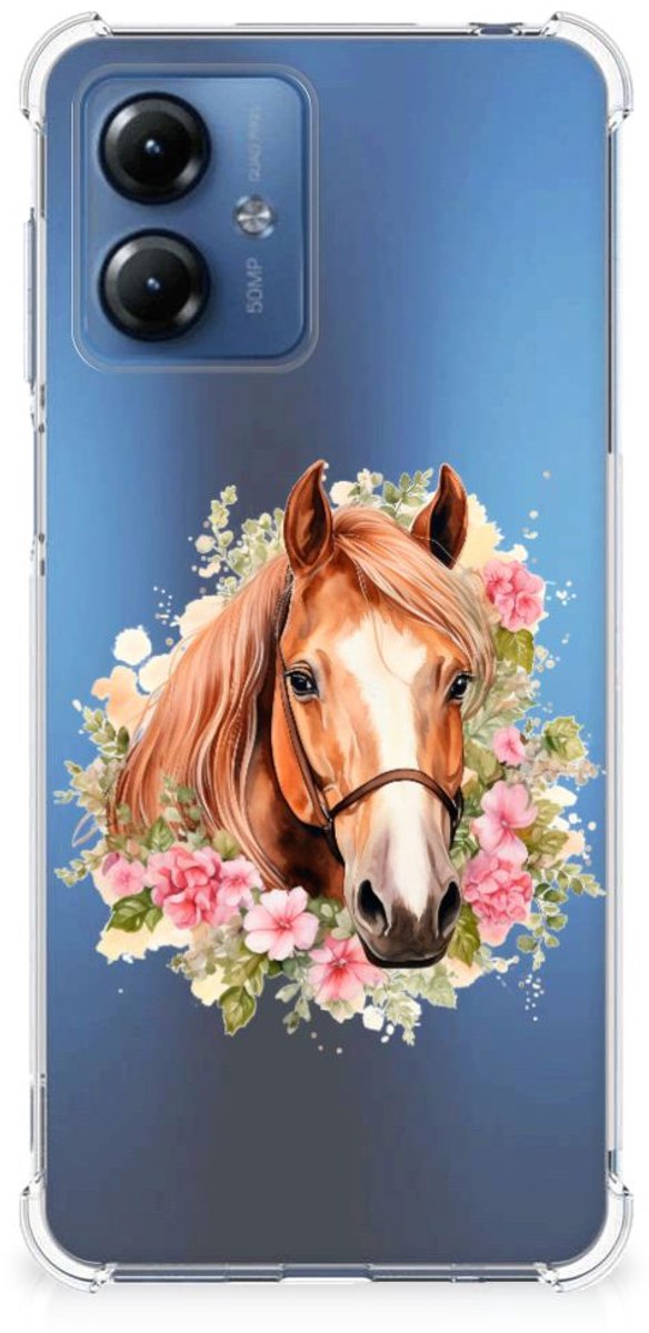 Case Anti-shock voor Motorola Moto G14 Paard