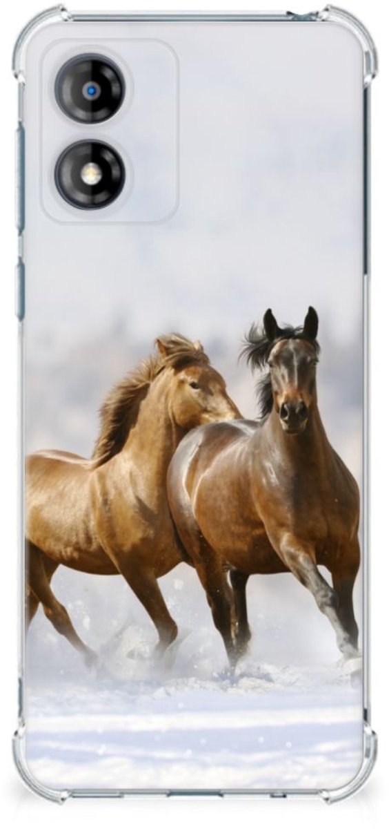 Motorola Moto E13 Case Anti-shock Paarden
