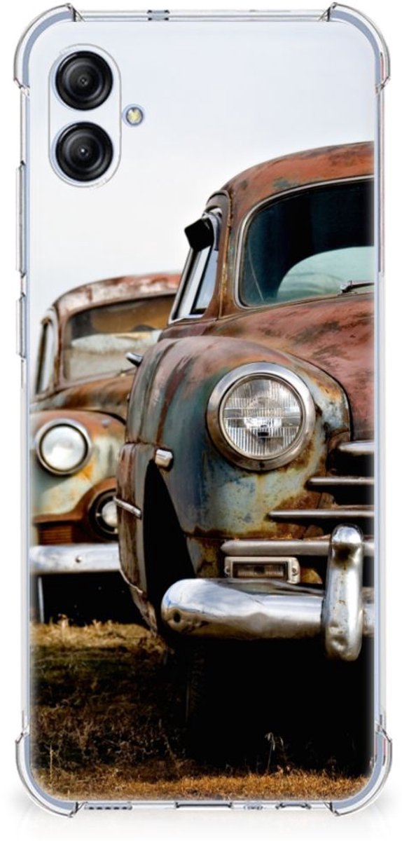 Samsung Galaxy A04e Anti-shock Hoesje met foto Vintage Auto