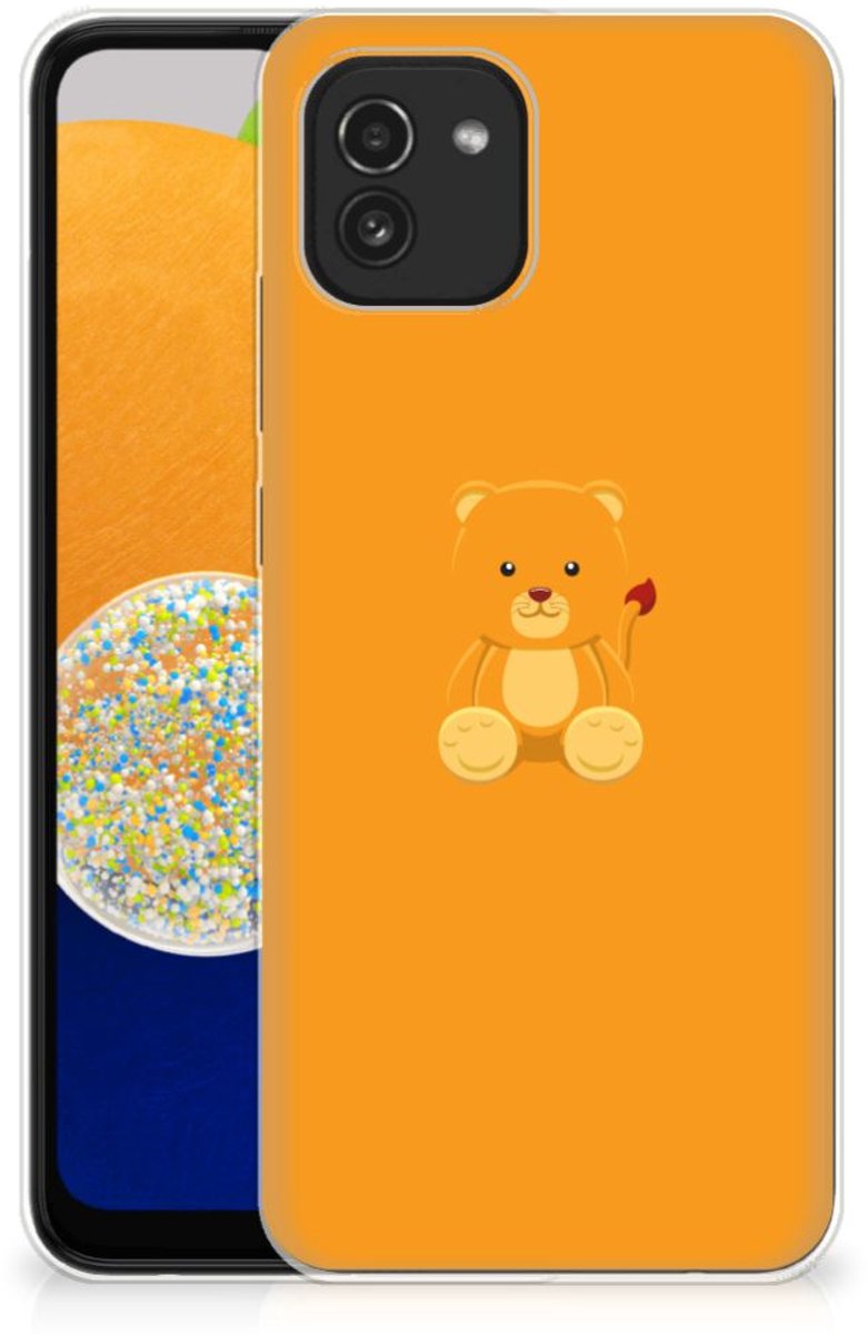 Samsung Galaxy A03 Telefoonhoesje met Naam Baby Beer