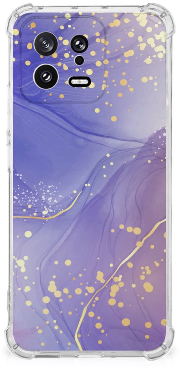 Back Cover voor Xiaomi 13 Watercolor Paars
