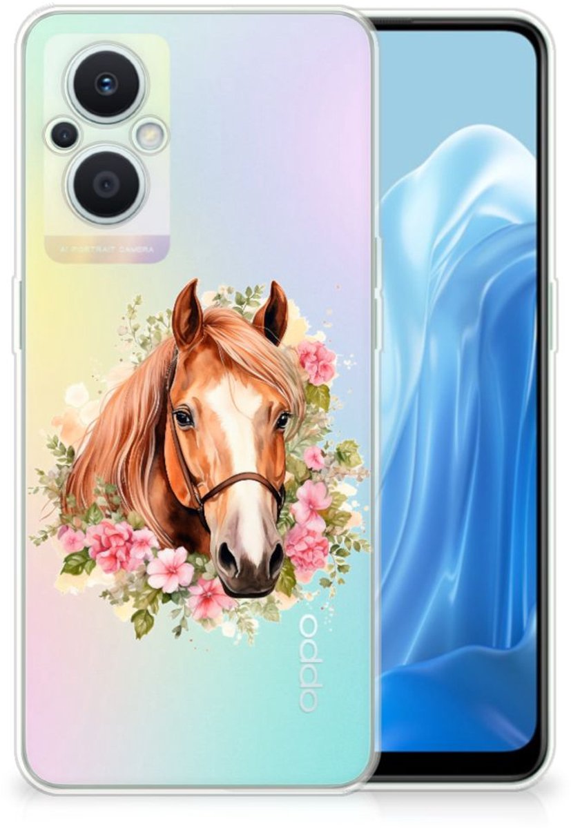 TPU Hoesje voor OPPO Reno8 Lite Paard