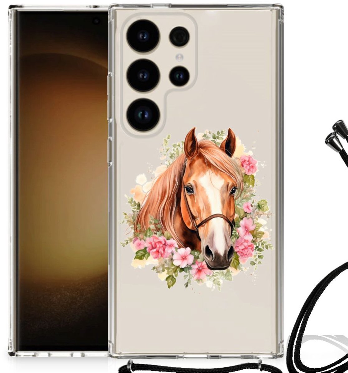 Case Anti-shock voor Samsung Galaxy S24 Ultra Paard