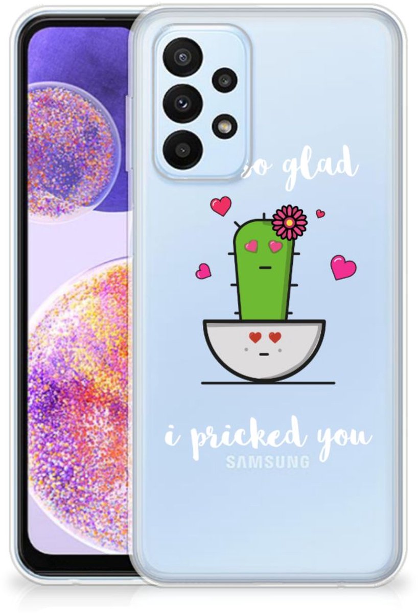 Samsung Galaxy A23 Telefoonhoesje met Naam Cactus Glad