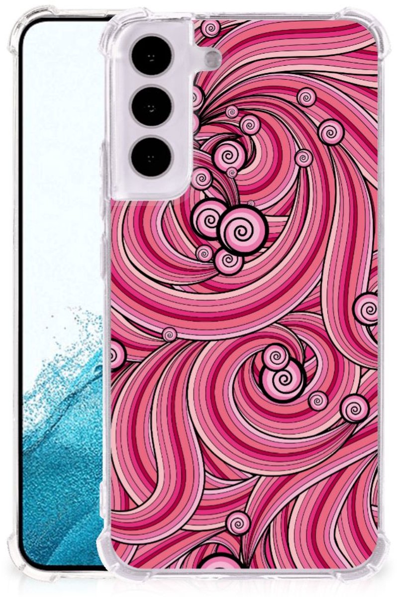 Samsung Galaxy S22 Back Cover Swirl Pink