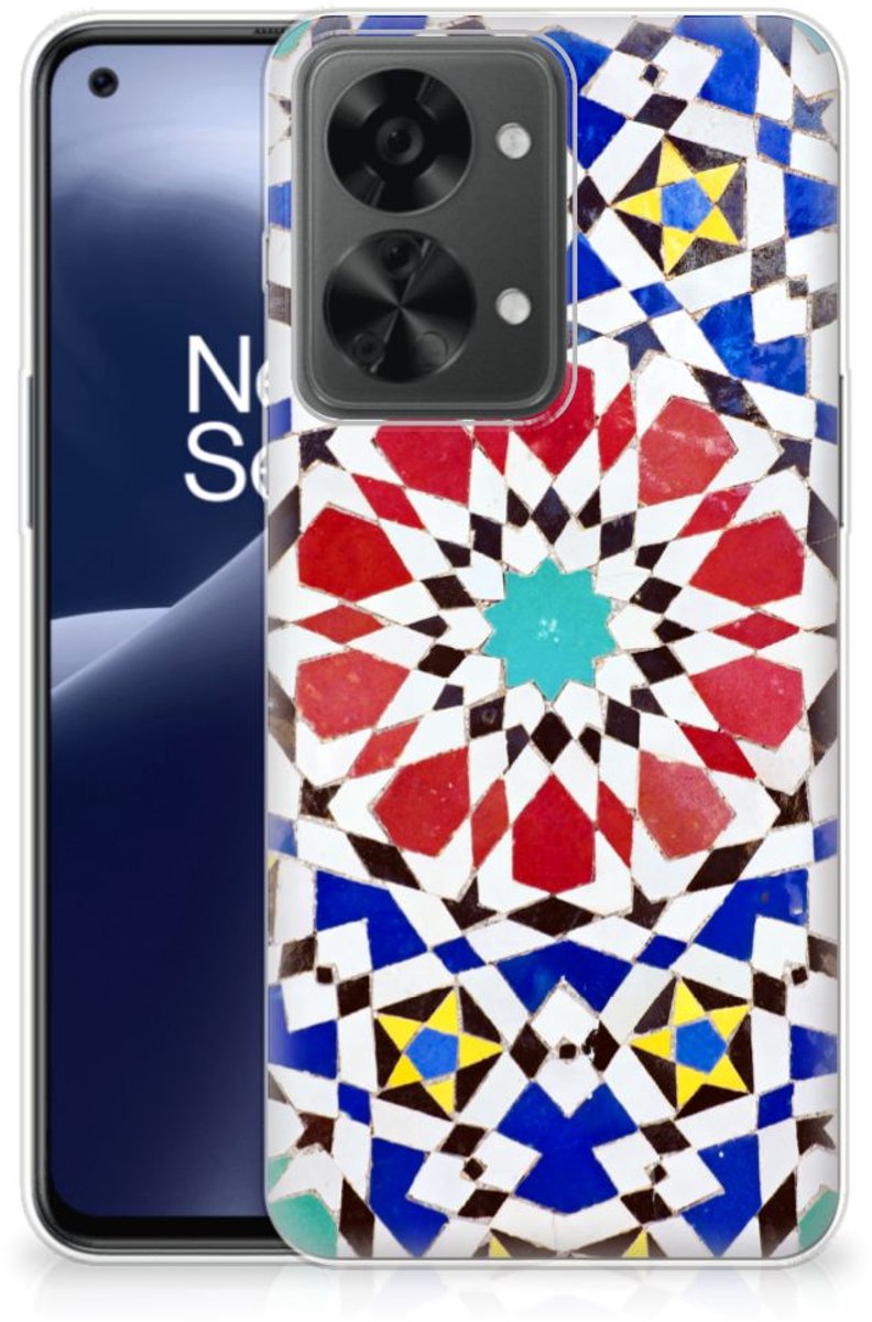 OnePlus Nord 2T TPU Siliconen Hoesje Mozaïek