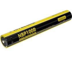 Nitecore NBP100R USB Oplaadbare Li-ion Batterijpack 10000mAh voor MH40 Pro