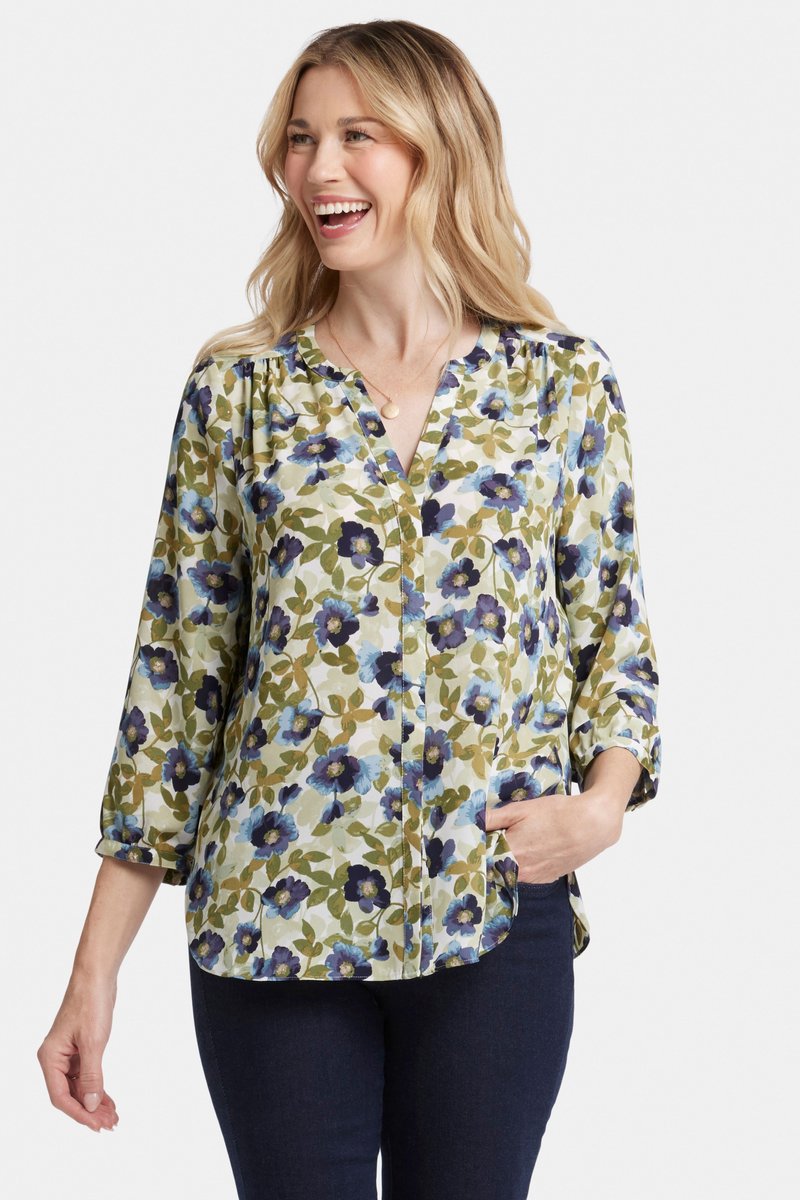 Pintuck Blouse Bloemenprint
