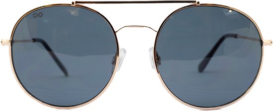 Croon Zonnebril Ozzy Unisex Rond Goud/smoke van Croon — afbeelding 4
