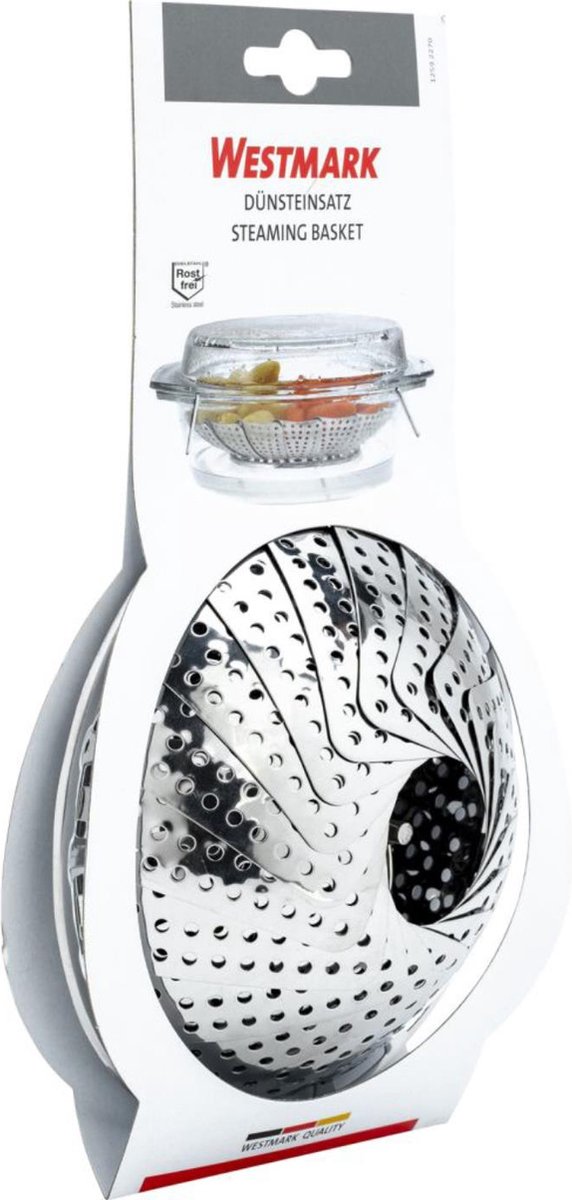 Westmark Stoommand, verstelbaar, voor pannen van Ø 14-23 cm, roestvrij staal, zilver, 12592270 — cadeau in Kookcadeaus - foto 7