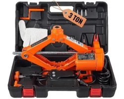 12V Hydraulische Jack - Elektrische Garagekrik - Auto Krik - Schaarkrik - 3000 KG