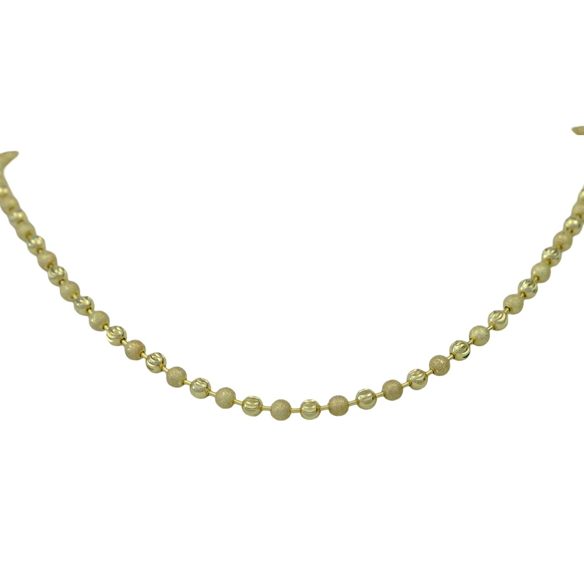Elegant Round Necklace Gold 14K 45 cm