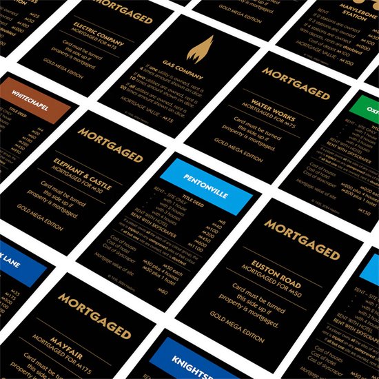 Winning Moves Monopoly - Bordspel - Mega Gold - Engels