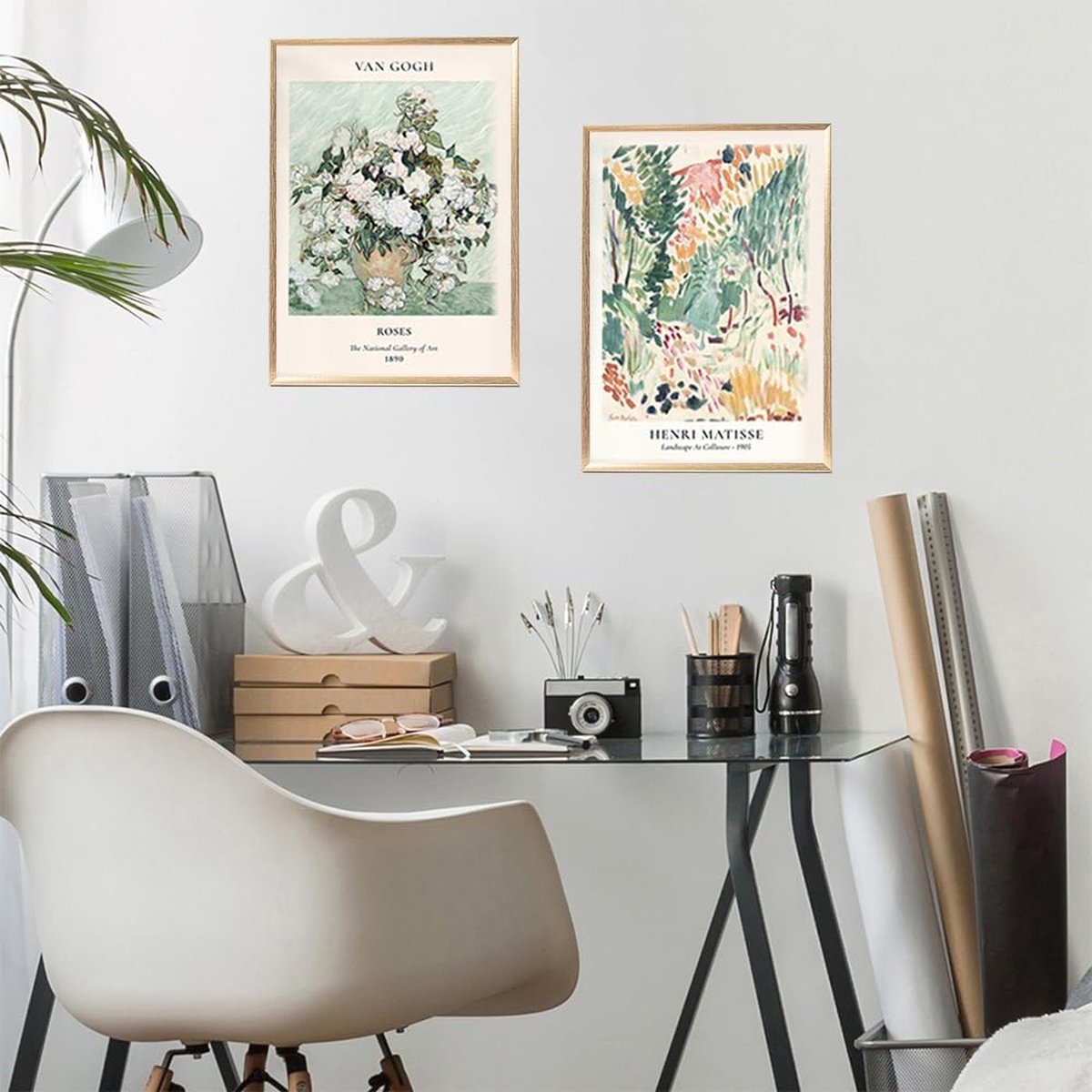 Vintage Bloemenmarkt Posters - Botanische Woondecoratie - Set van 6 - 20 x 25 cm — cadeau in Wonen & Interieur - foto 2