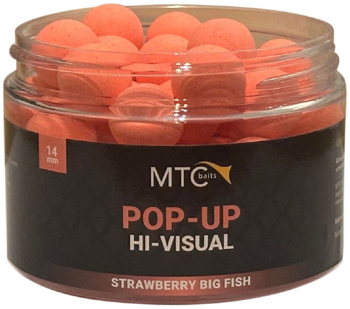 MTC Baits Pop-up Hi-visual Strawberry Big Fish