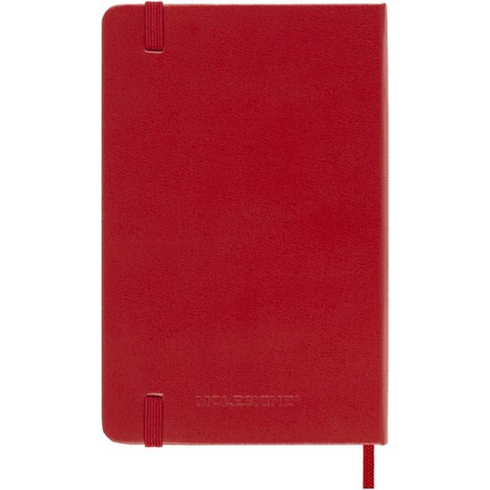 Moleskine 12 Maanden Agenda - 2026 - Wekelijks - Pocket - Harde Kaft - Rood