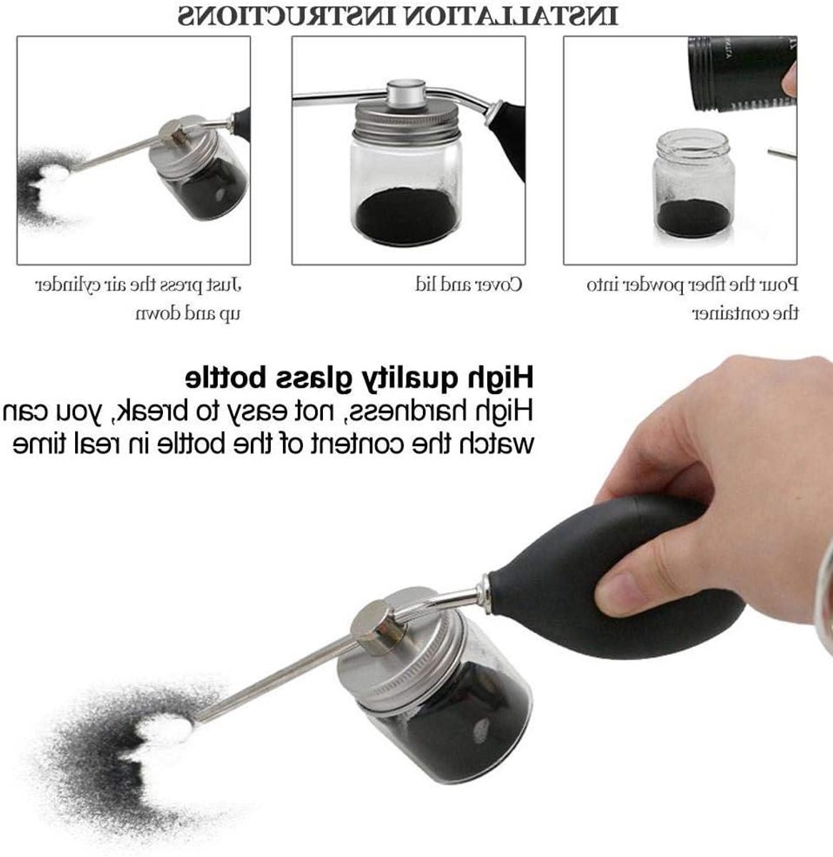 Haarverdikking Spray Applicator - Pomp Verstuiver voor Building Fiber .