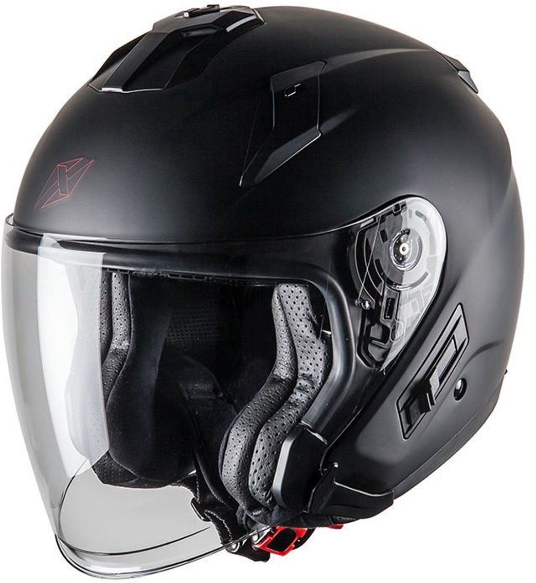 Motor Jet Helm SODDY Zwart XS van MOTOBLOUZ