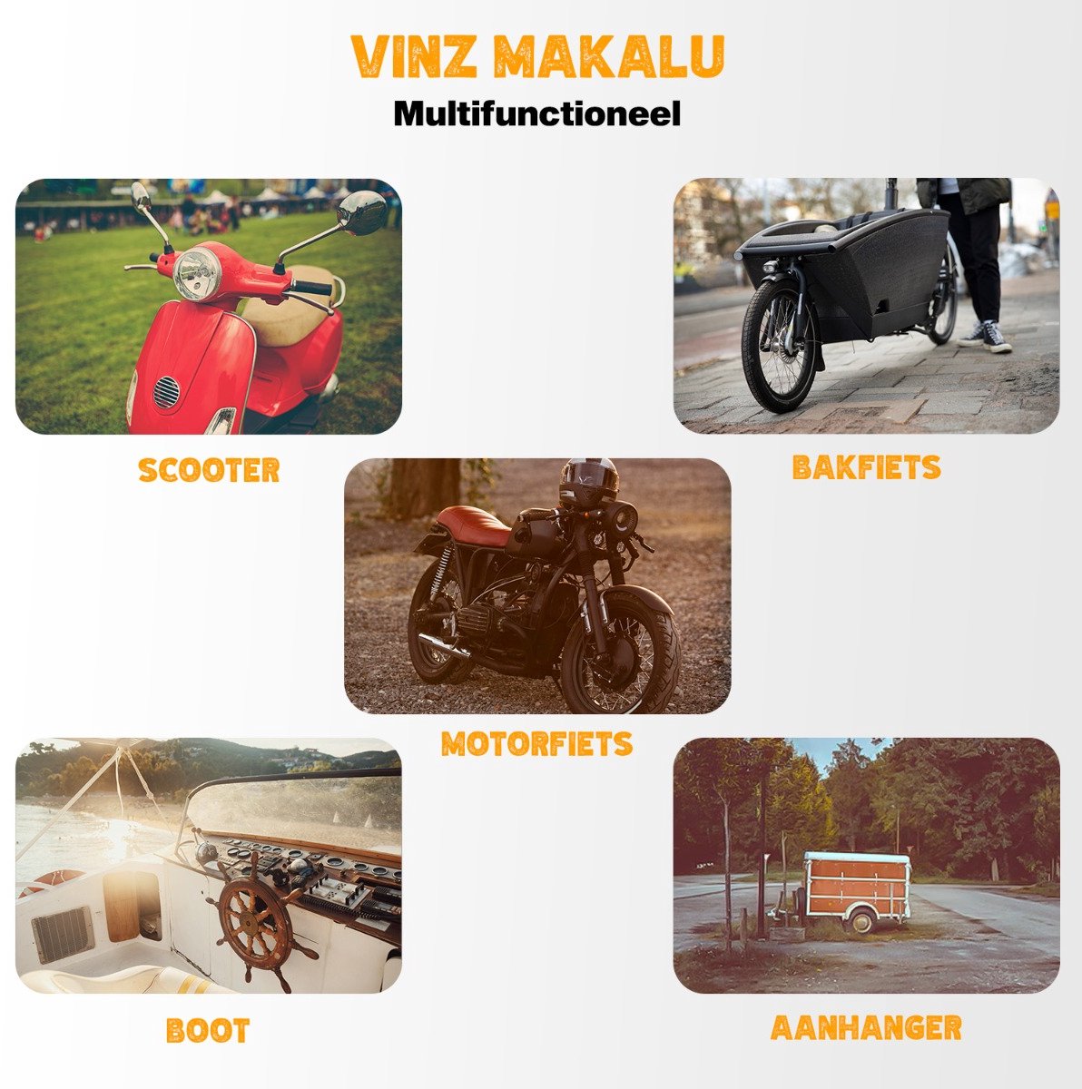 VINZ Makalu ART 4 Kettingslot 150cm - Motorslot / Scooterslot - ART 4 Slot Gekeurd Motor, Scooter, Brommer – foto 5