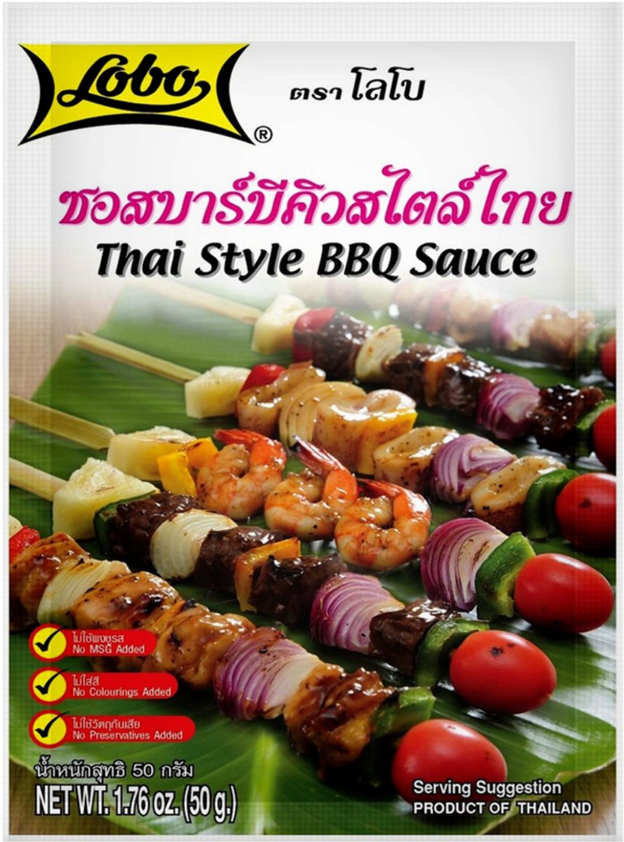 Lobo Thai style BBQ Saus 12 x 50 g