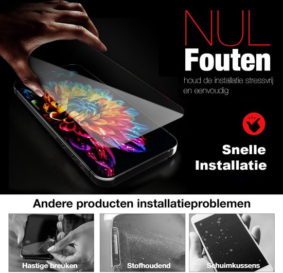 Protecteur d'écran iPhone 15 Plus Trempé Verre de protection trempé - 2 pièces de protection d'écran