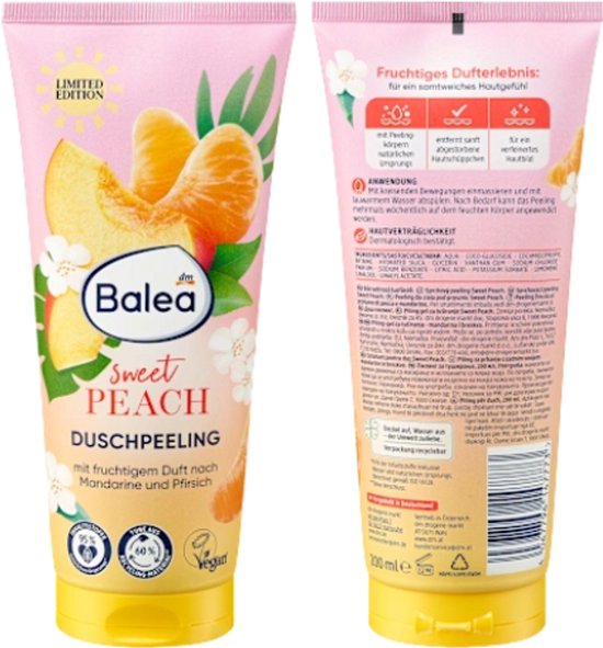 Balea Lichaamsscrub Sweet Peach 200 ml
