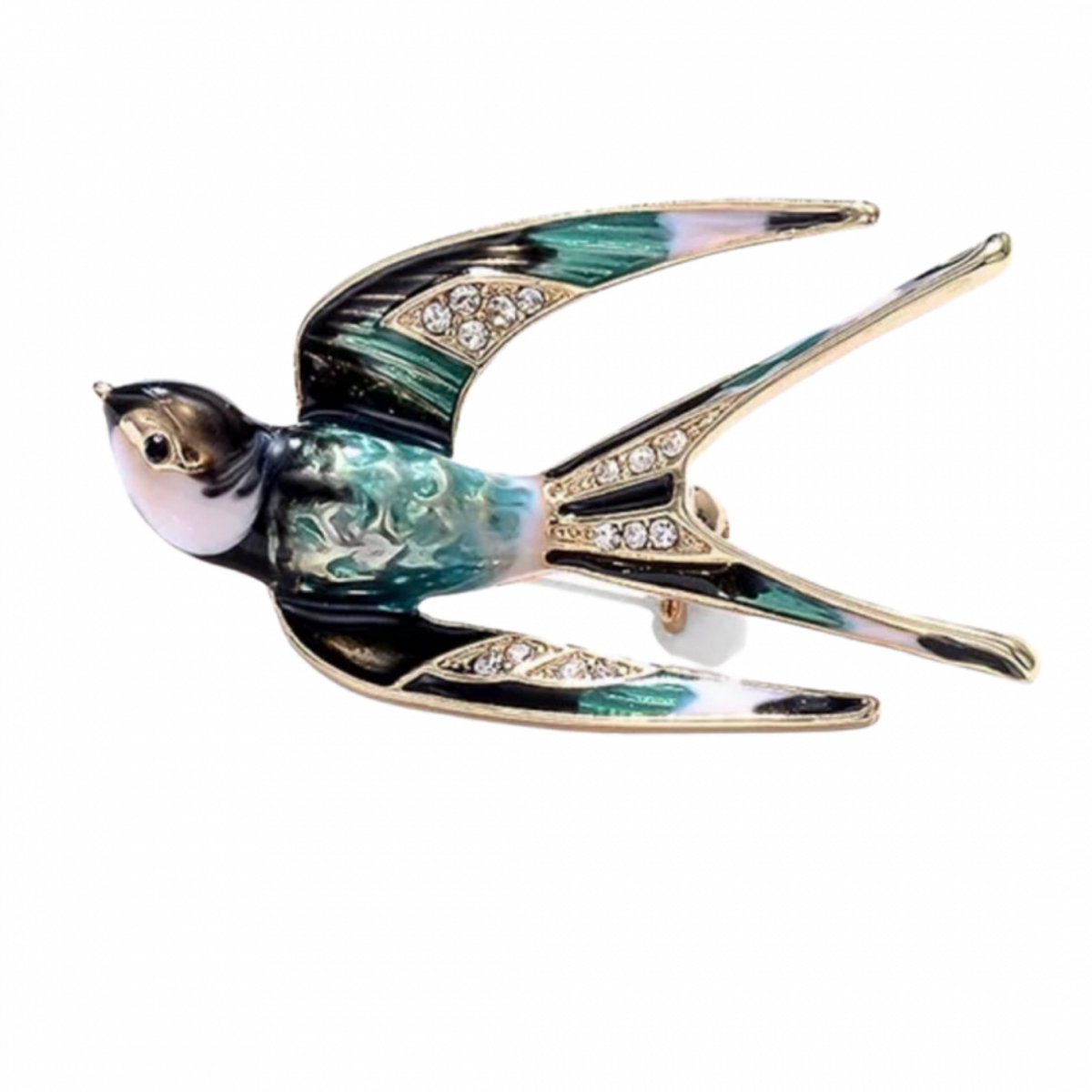 broche -Goudkleurig-vogel-Charme Bijoux