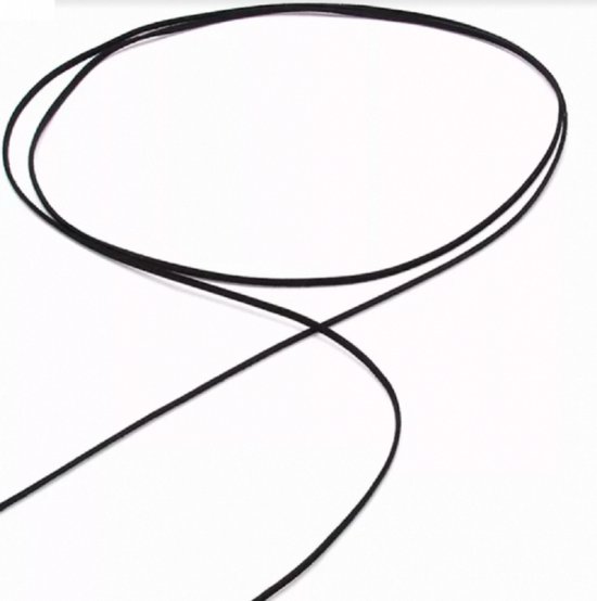 Zwart Suède Knoopkoord voor Kettingen