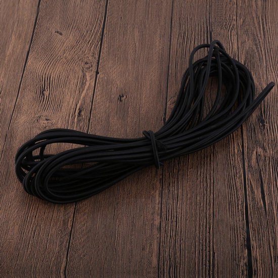 Corde Élastique Noire 6mm X 30M - Sangle Élastique Robuste Pour Sécurisation Charge Et Bricolage