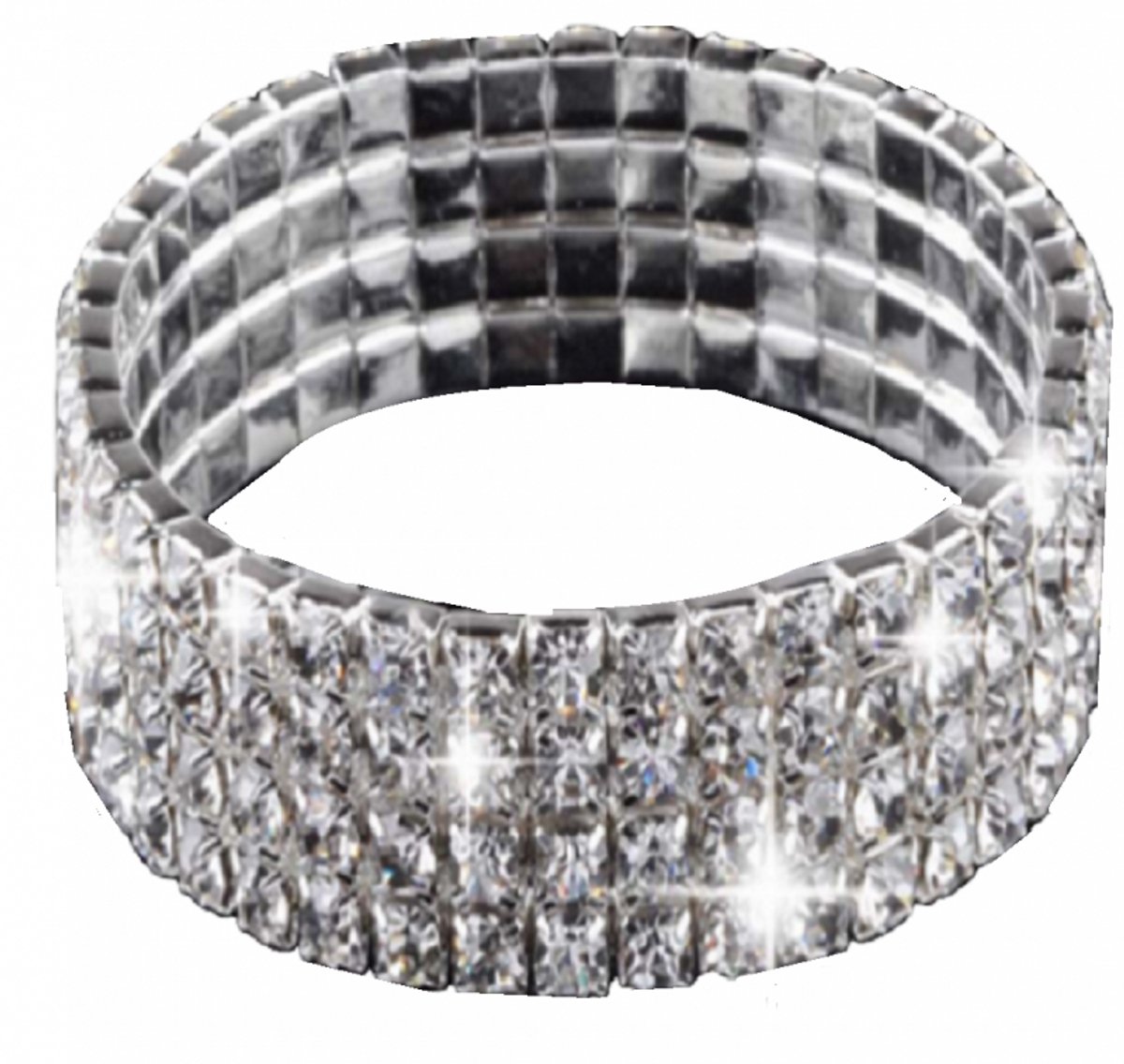 4 rijen -strass -armband - Charme Bijoux