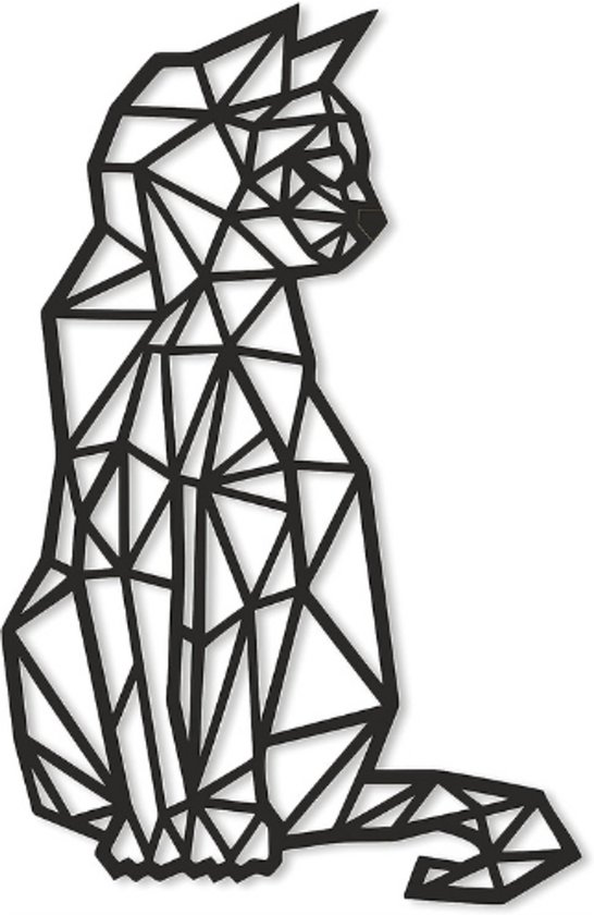 Decoratief Bord Kat voor Moderne Wanddecoratie