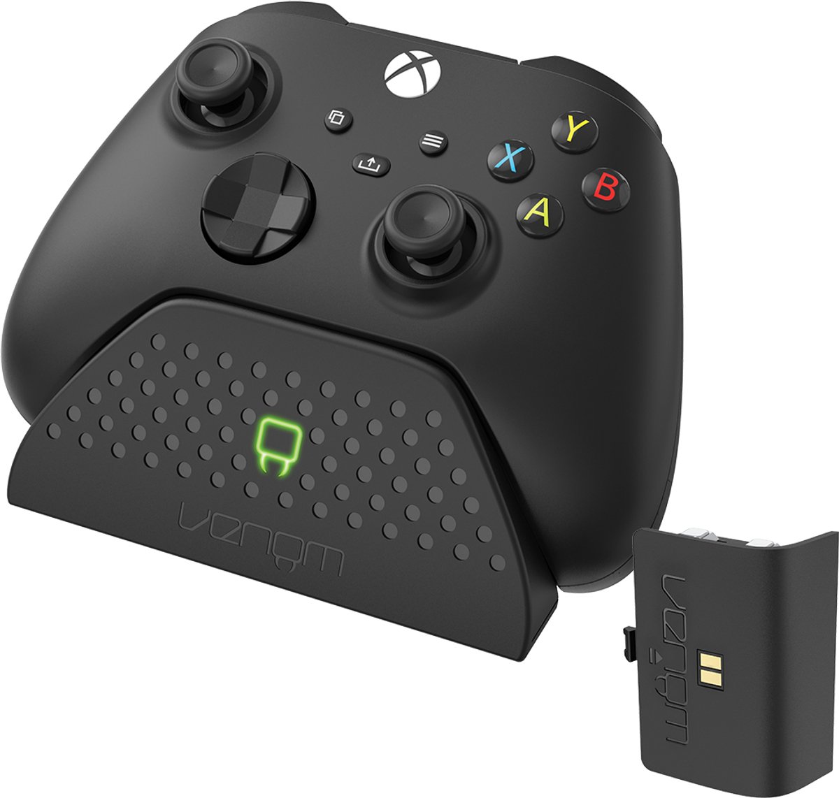 Venom - Xbox Series S/X/One - single docking station + 1 battery - zwart