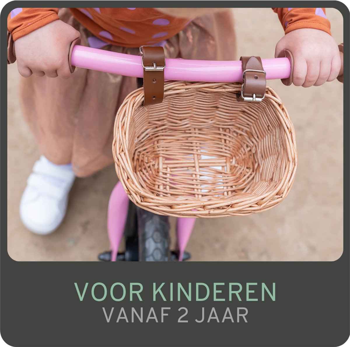 Bandits & Angels Metalen Loopfiets Met Mandje Starter Roze met Voetenplank vanaf 2 Jaar - Limited Edition - Roze Loop Fiets - Verstelbaar Zadel 29 tot 39 cm - Voor Jongens en Meisjes - Compact en Veilig - Lage Instap met Voetenplank — afbeelding 9