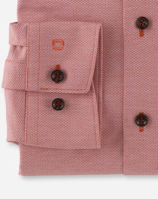 Chemise en jersey Olymp Regular fit - Rose saumon - Taille 44