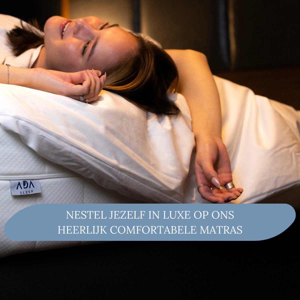 Topper 160x200 - 9 cm - HR Koudschuim Hybride - Tencel Bambo - Topdekmatras - Topper Matras thumbnail 4