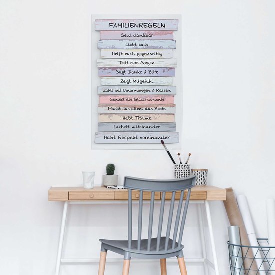 Affiche Reinders Règles de la famille - 91,5x61cm - Papier