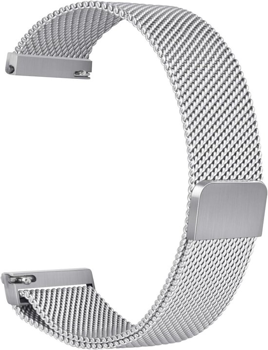 Premium Milanese Magnetische Bandje Zilver geschikt voor Garmin Instinct 1 & 2 & 2 Solar / Instinct 3 & E 45mm / Tactix 8 47mm / D2 Delta & Mach 1 – Verstelbaar, Ademend & Stijlvol