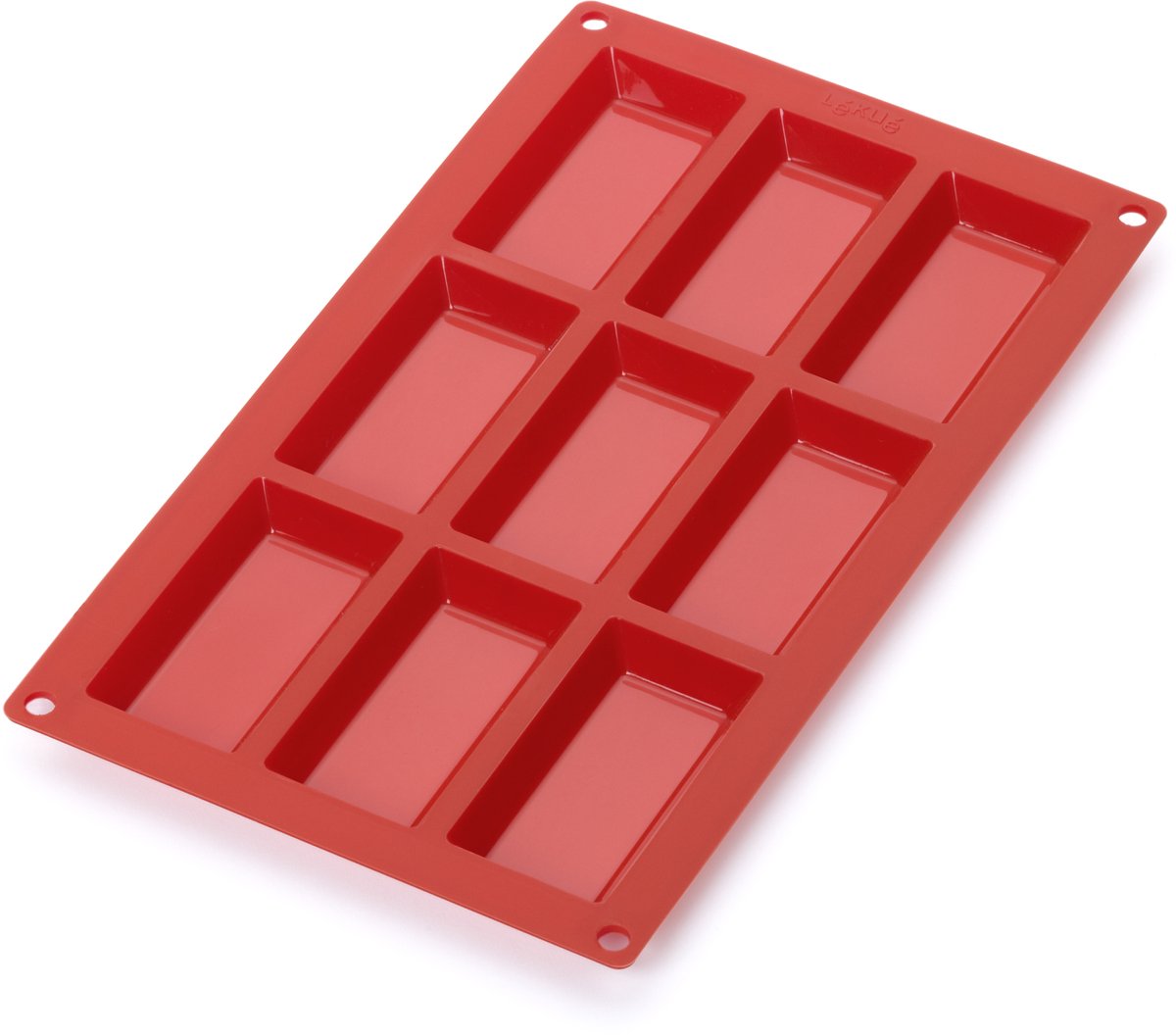 Lékué Bakvorm 9 Financiers - Siliconen - Red