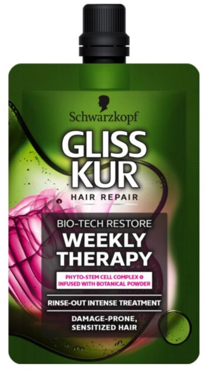 Gliss Kur - Haarmasker - Bio-Tech Restore - Weekly Therapy - 50ml