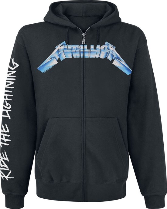 Metallica Ride The Lightning Vest met capuchon zwart 4XL Katoen -