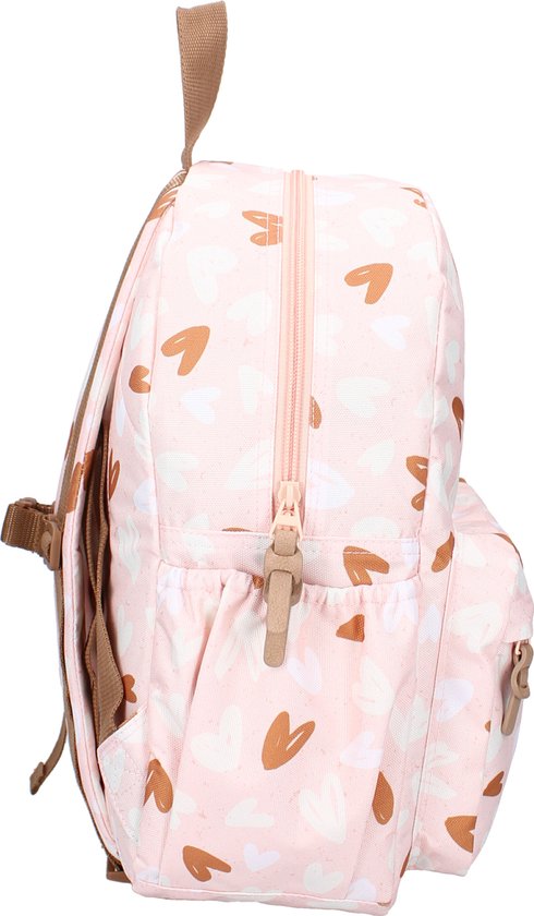 Kidzroom Loving Days - Kinder rugzak - 11,7 liter - 36 x 27 x 12 cm - Hartjes - Roze