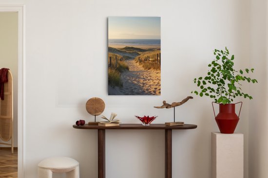 Saammp Canvas Schilderij - Tropisch strand - Zee - 20x30 - Foto op canvas - Wanddecoratie - muurdecoratie Woonkamer - Slaapkamer decoratie - Canvas Print
