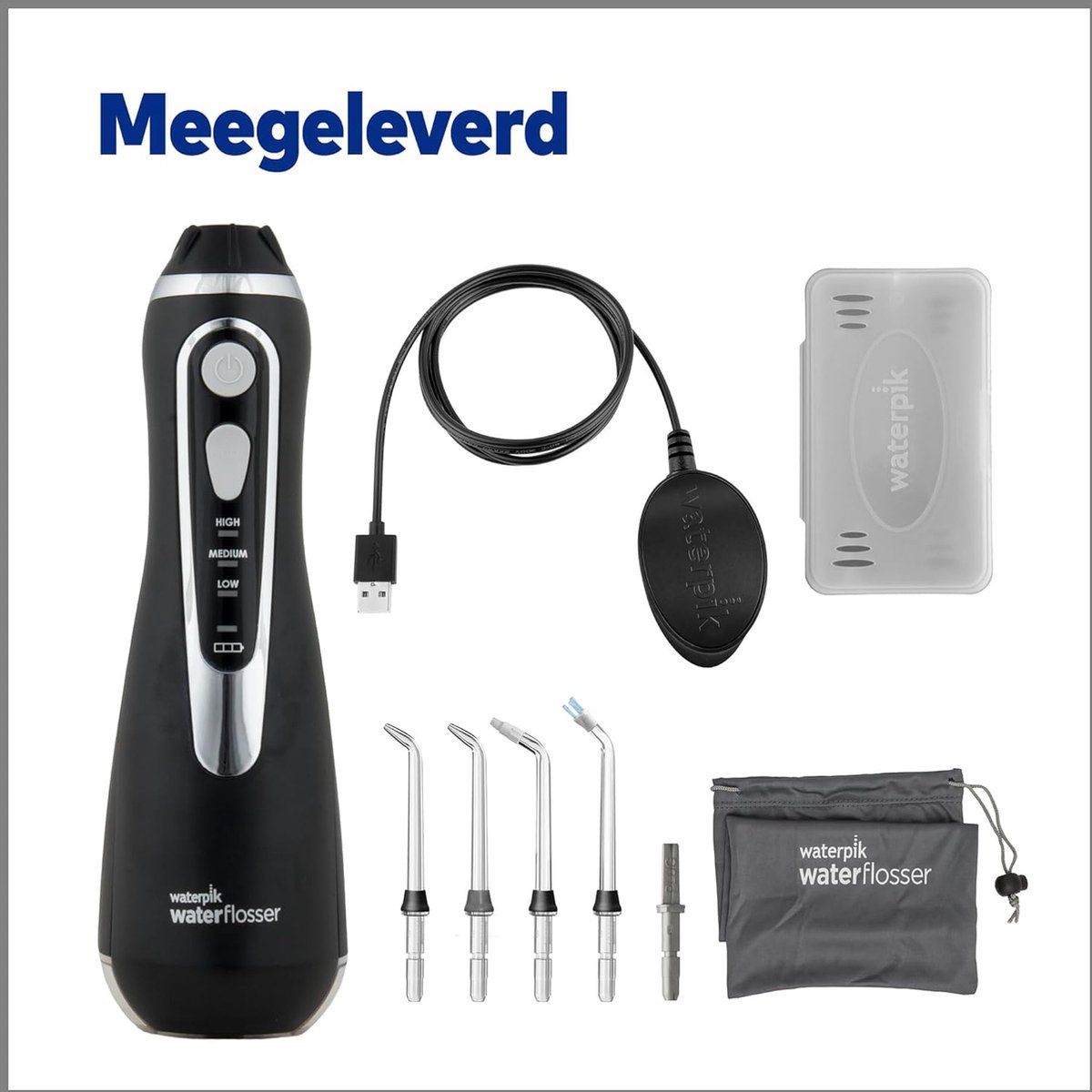 Waterpik Waterflosser Draadloos Advanced WP-582EU Black thumbnail 3