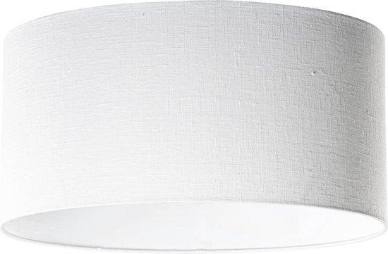 QAZQA plisse - Retro Lampenkap - 450 mm - Crème - | bol