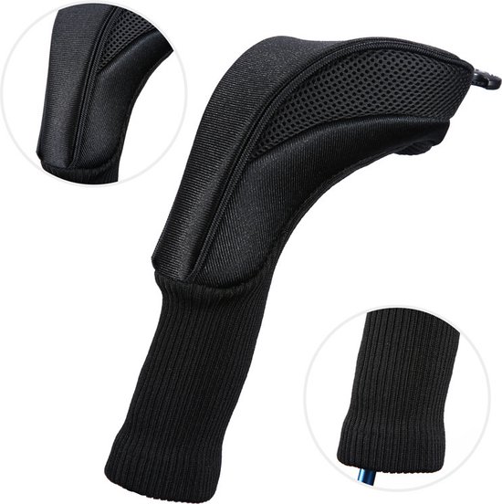 Golf Club Cover Zwart - Golfclub Covers - Headcovers - Golf Spullen- Golf Accessoires - Golf Headcovers van YOSH. — afbeelding 4