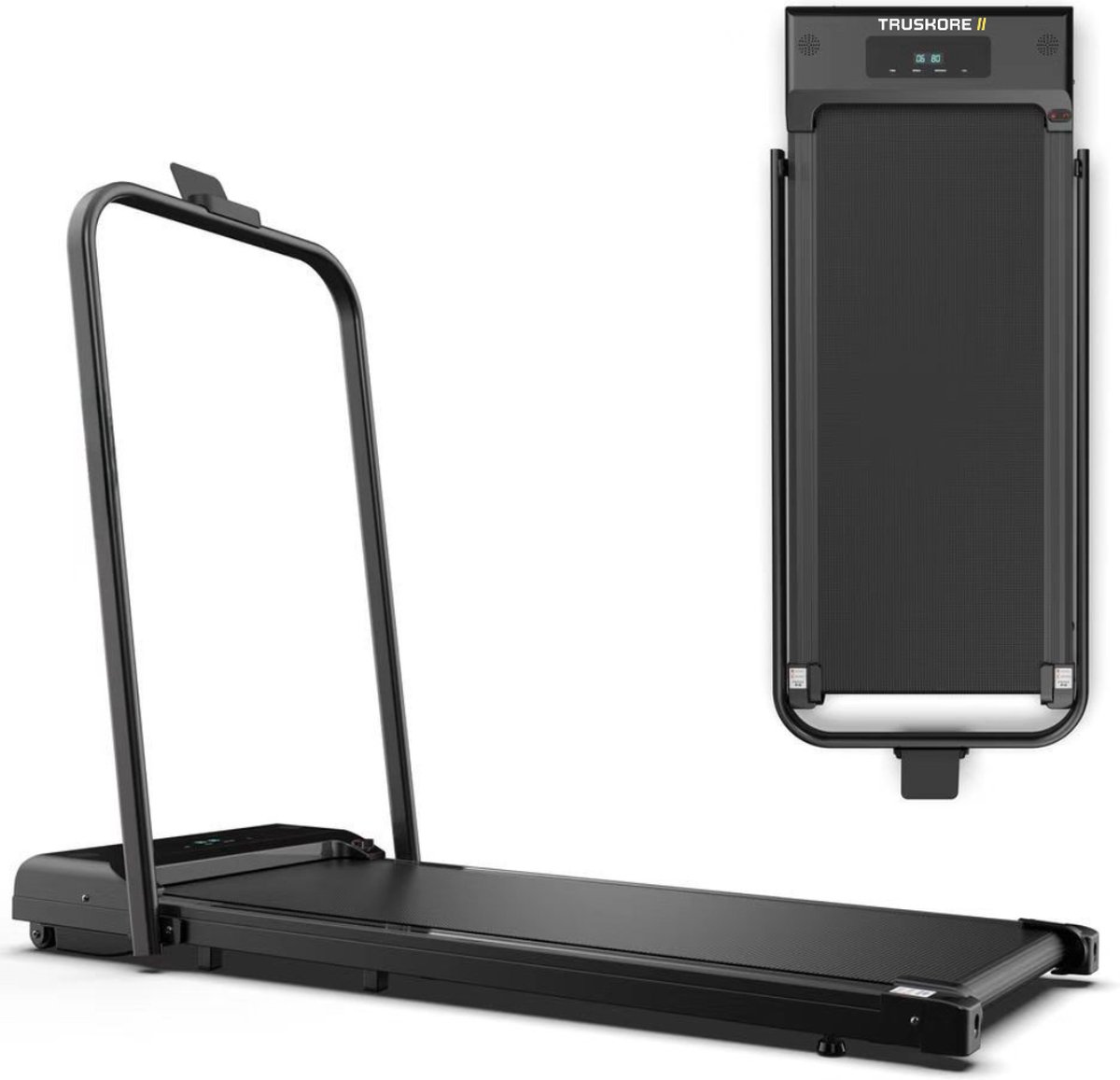 Truskore Fit Plus Loopband - 1-10km/u - Inklapbaar - Wandelband - Led Display en Afstandsbediening - Walking Pad - Treadmill
